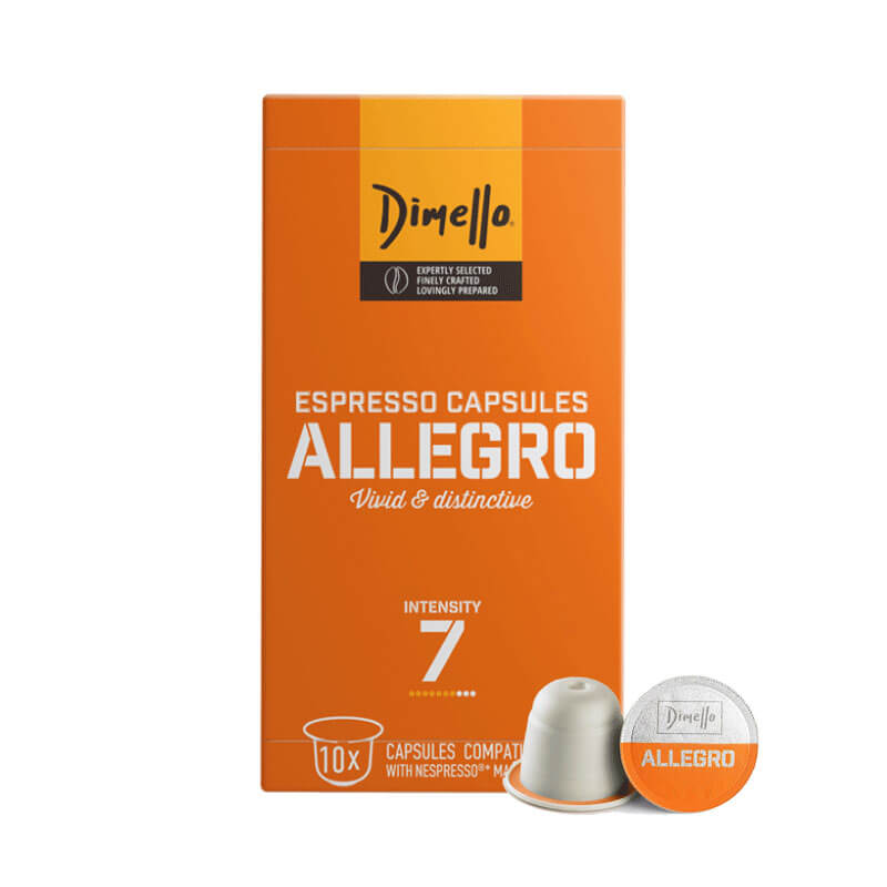 Dimello Allegro Nespresso Compatible Capsules Box of 10 qty