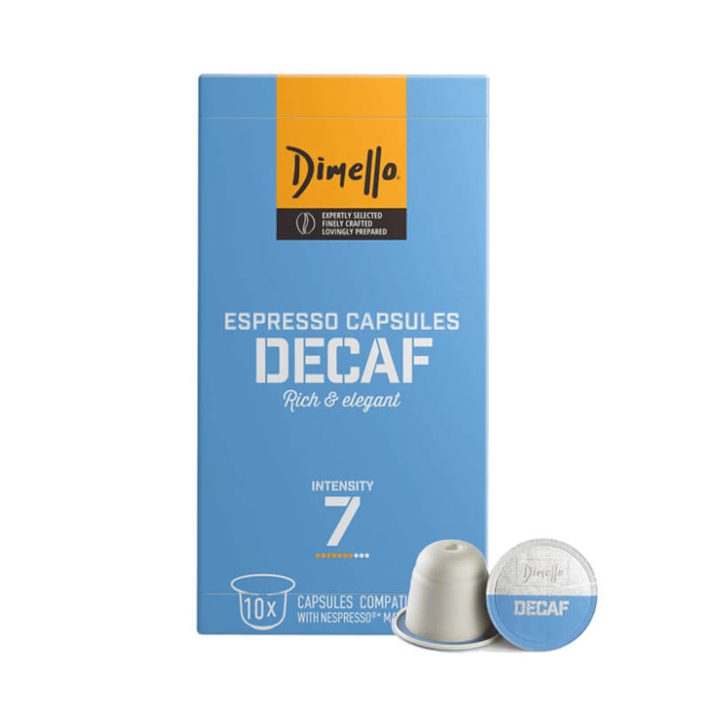 Dimello Decaf Nespresso Compatible Capsules Box of 10 qty