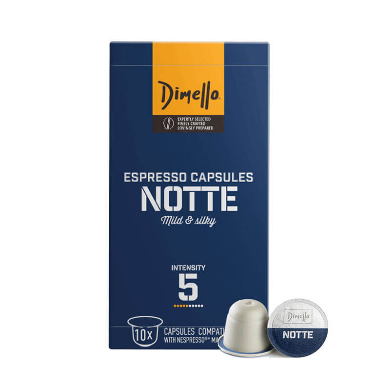 Dimello Notte Nespresso Compatible Capsules Box of 10 qty