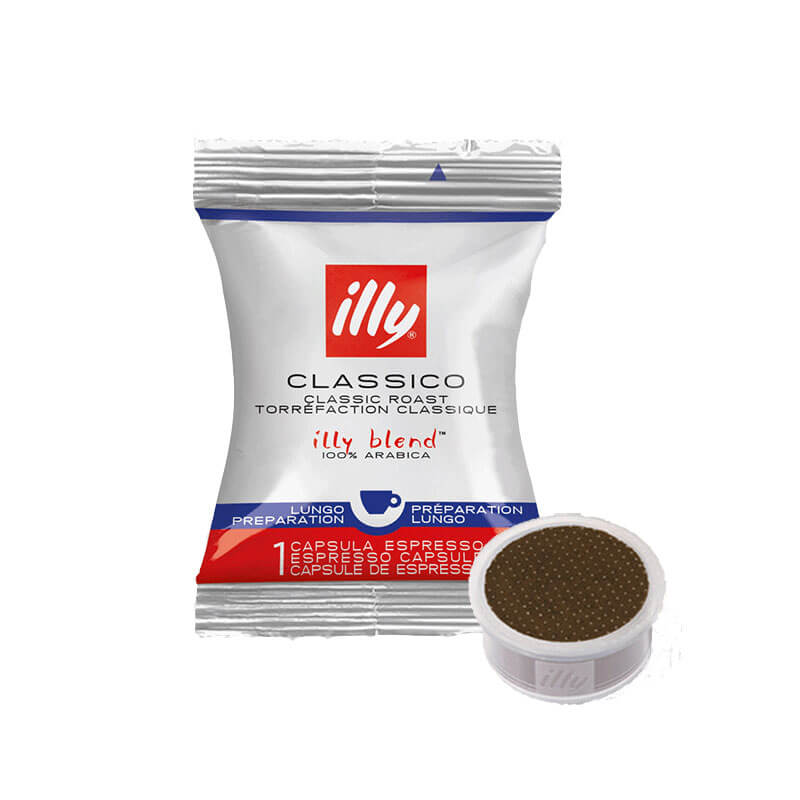Illy IES Capsules Classico Lungo Carton of 100 qty