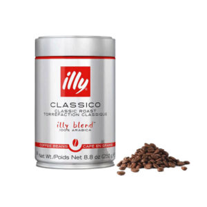 Illy Whole Bean Coffee Classico Metal Can 250 grams