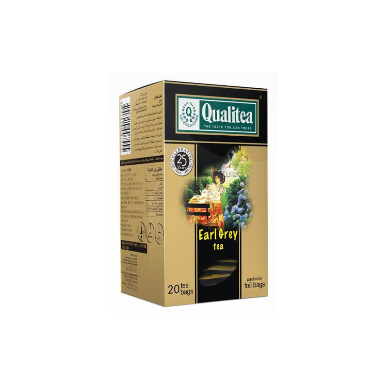 Qualitea Tea Earl Grey tea box 20 tea bag