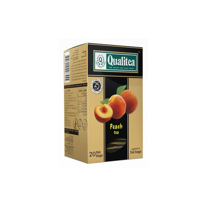 Qualitea Tea Peach tea box 20 tea bag