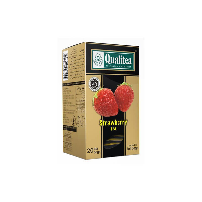 Qualitea Tea Strawberry tea box 20 tea bag